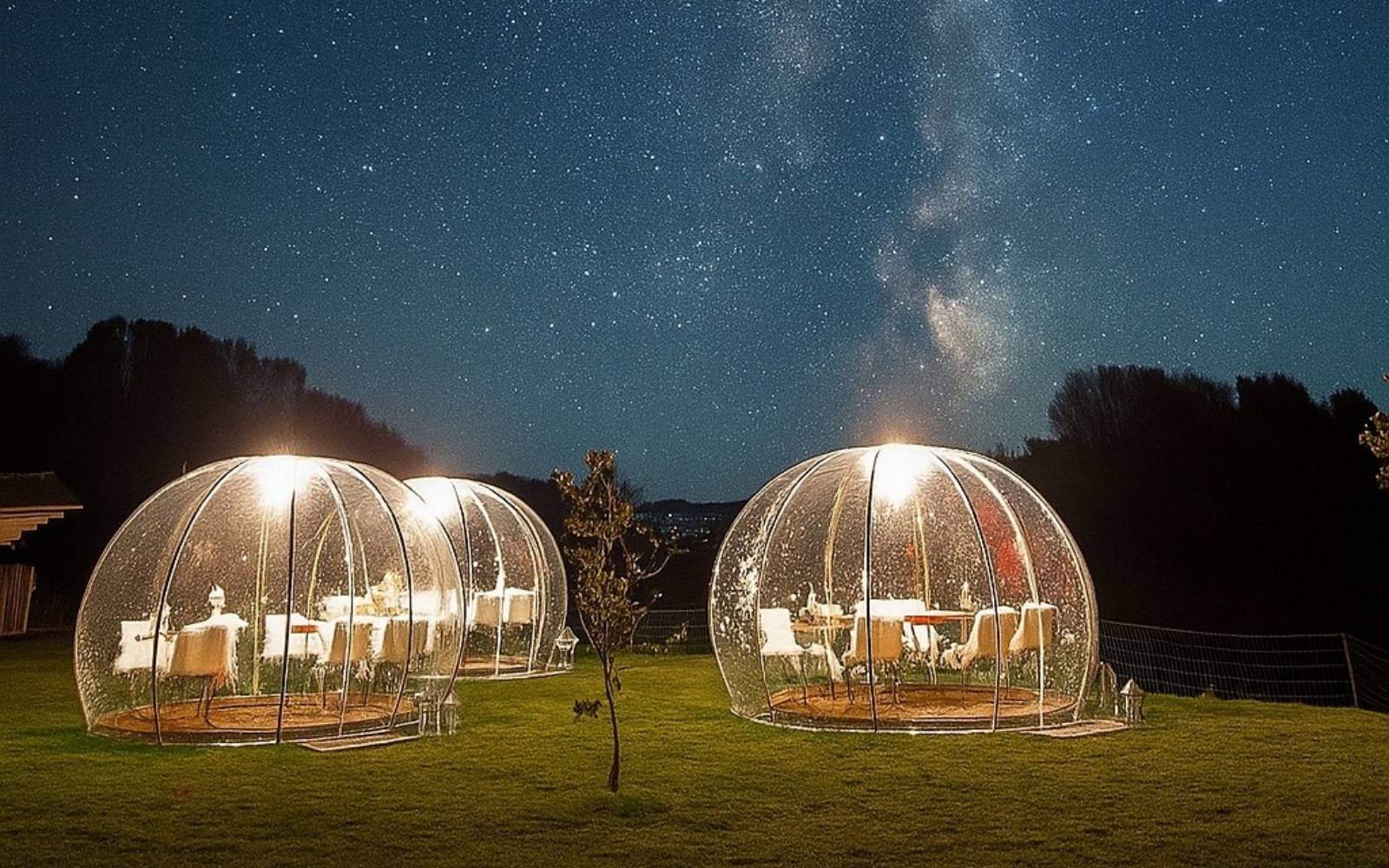 Praznično vzdušje v iglujih pod zvezdami