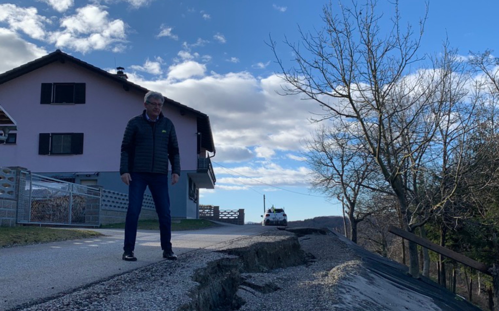 V Občini Sv. Jurij v Slov. goricah se je sprožilo več plazov. Foto: Barbara Ribič