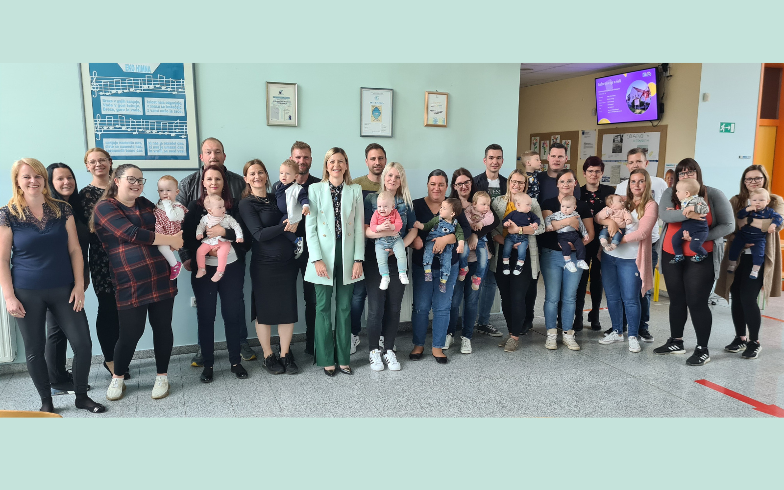 Glede na število otrok so na občini veseli, saj menijo, da jih ne rabi skrbeti za prihodnost njihove občine ali pa na prazne učilnice! Foto: arhiv občine