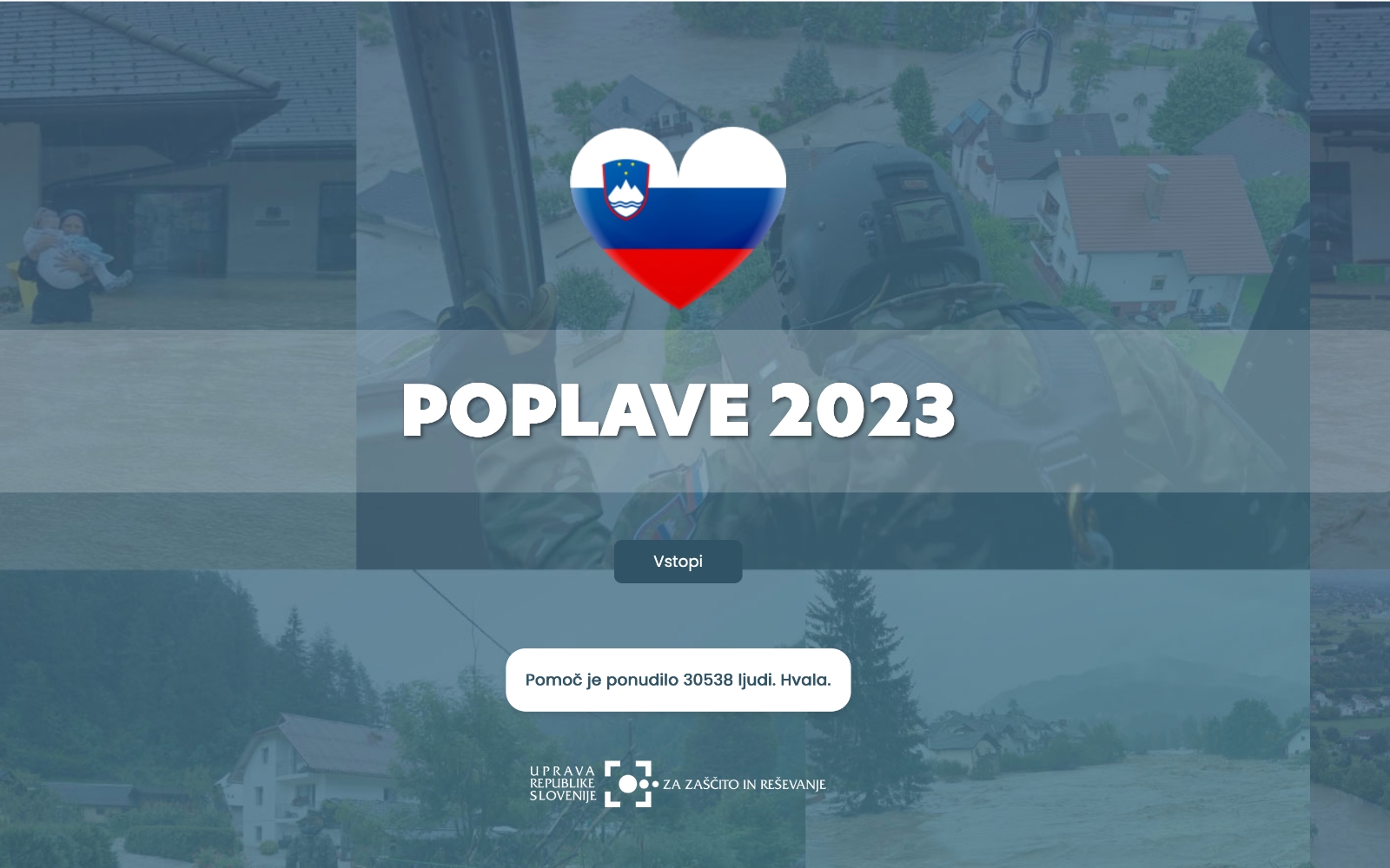 Pomoč je preko alikacije ponudilo že 30.538 ljudi.