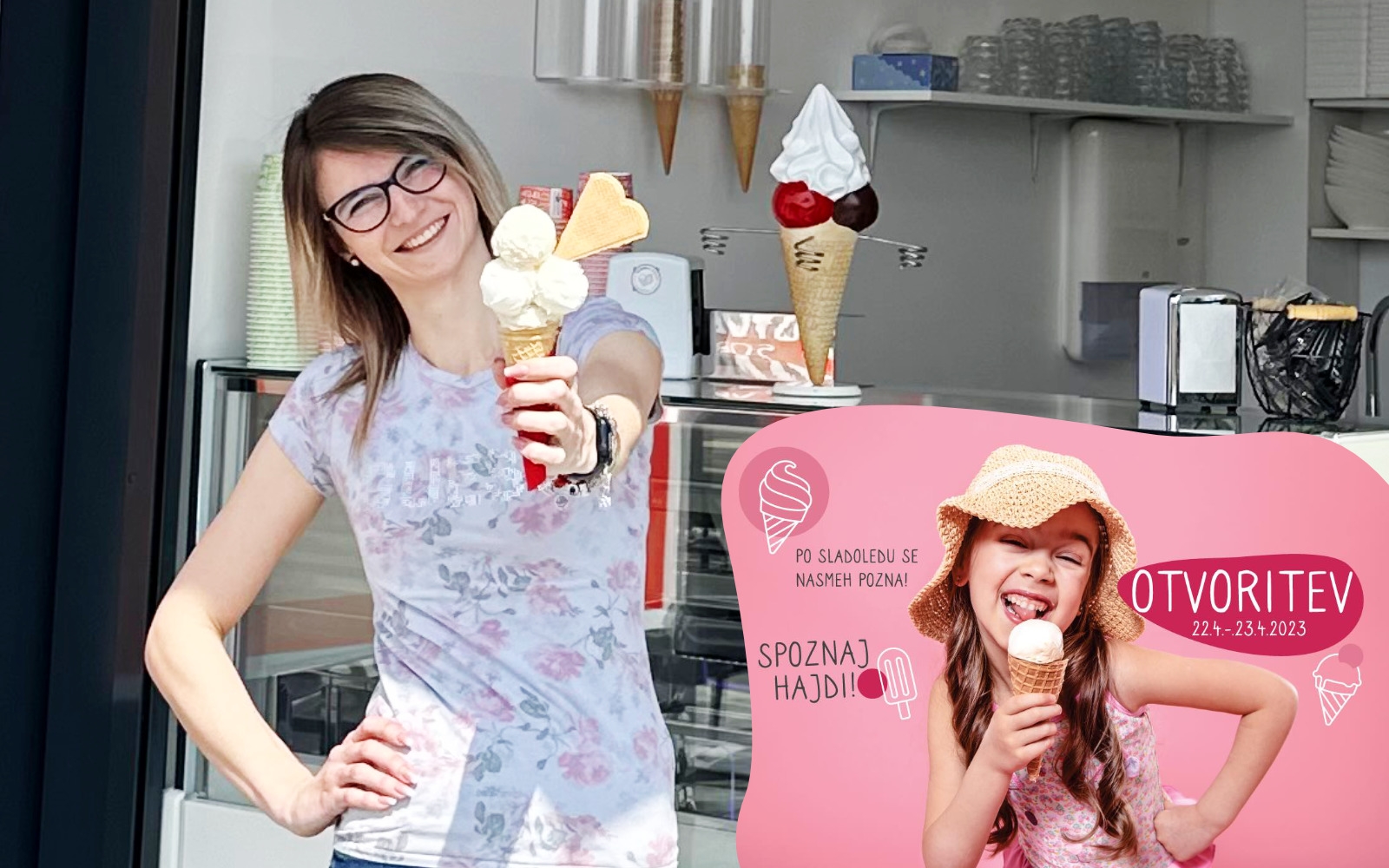 Ta vikend bo pri Family Cafe živahno dogajanje, saj se odpira nova sladolednica Sladka Hajdi!