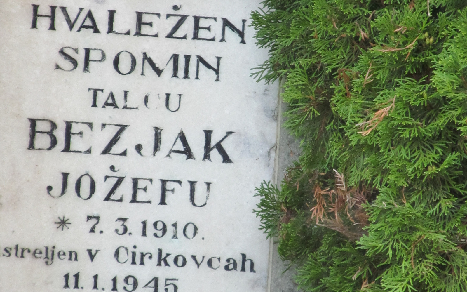 Jože Bezjak – Prlek, ustreljeni talec iz Gočove, ni ostal pozabljen. Foto: Marjan Toš