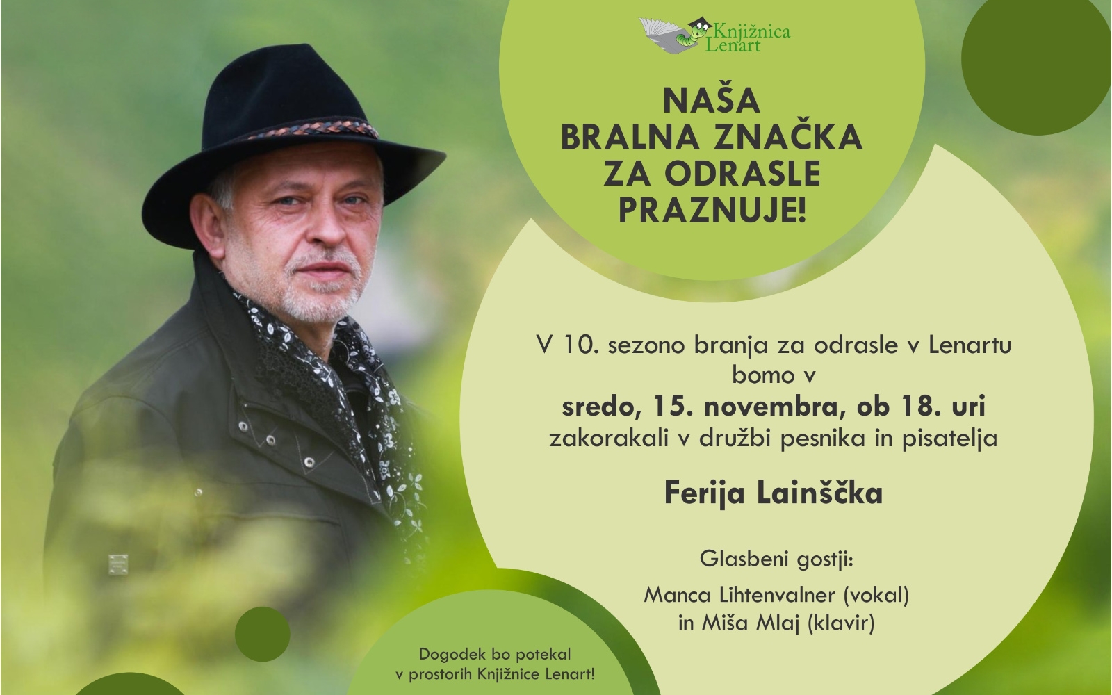 Oblikovanje letaka: Rosana Lorbek