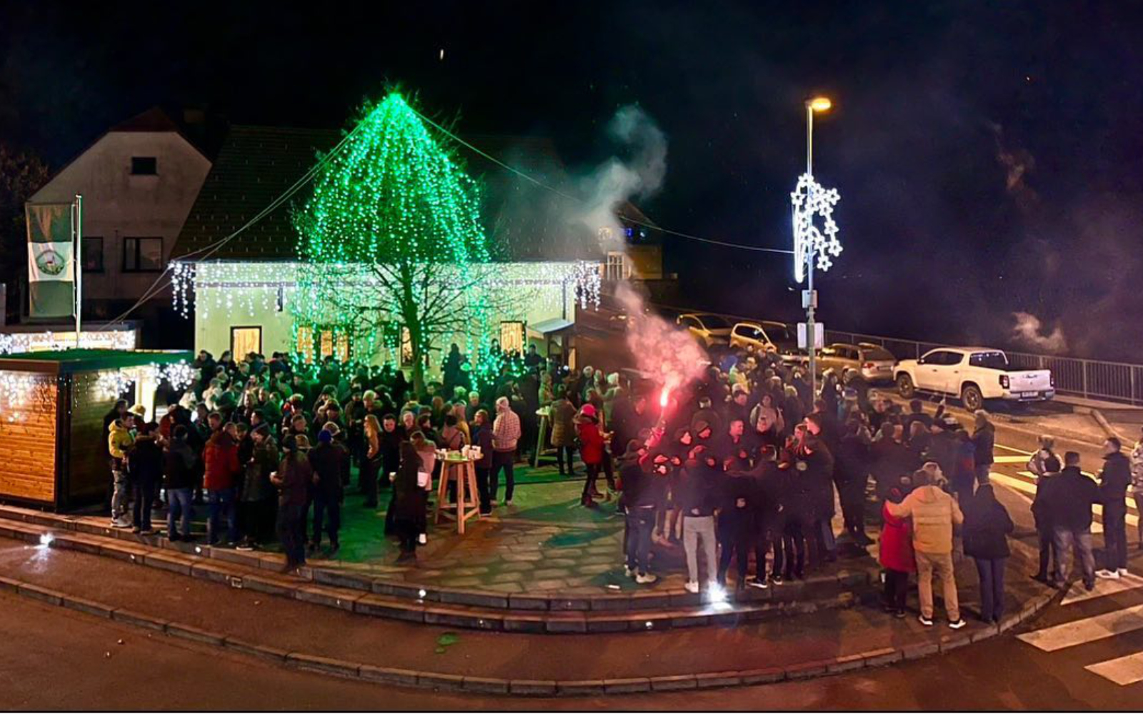 Kulturno društvo Sveta Ana je v sodelovanju z Občino Sveta Ana in prijaznimi lokalnimi ponudniki (Vinotočem Polič in Gostilno Eder) priredilo prijetno silvestrovanje in druženje. Foto: arhiv občine