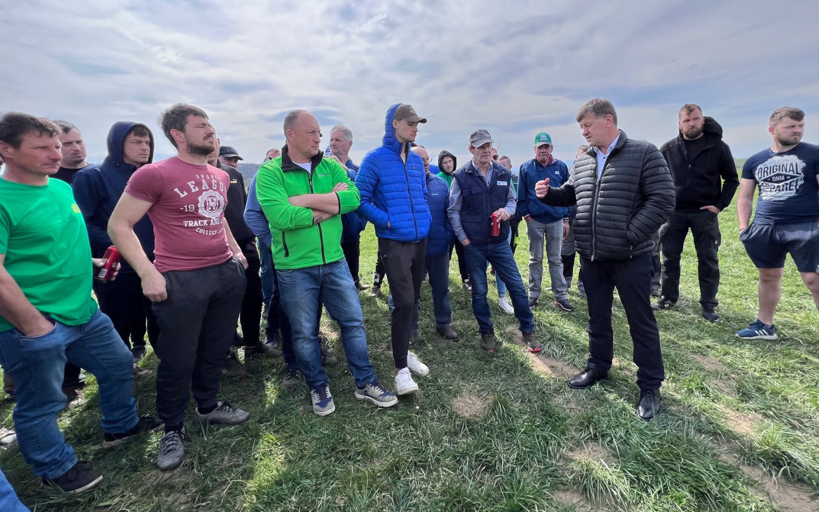 Slovenjegoriške kmetovalce je z obiskom podprl tudi Evropski poslanec Franc Bogovič. Foto: Nina Zorman