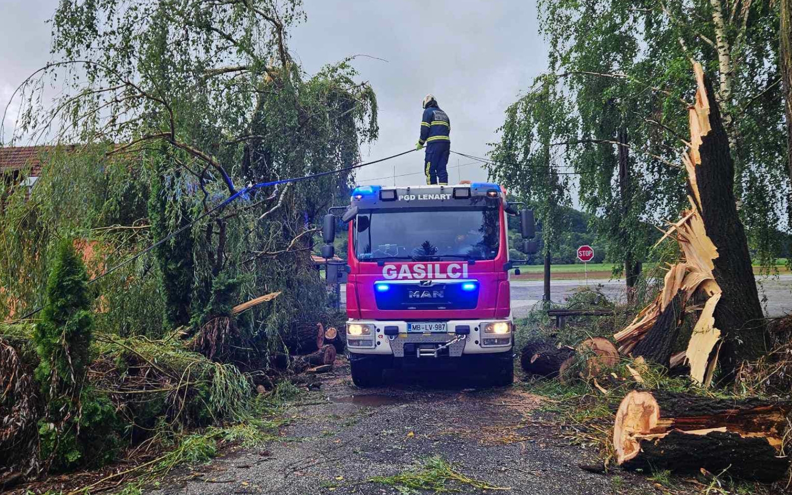 Gasilci so na območju Slovenskih goric opravili okoli 100 intervencij. Foto: PGD Lenart