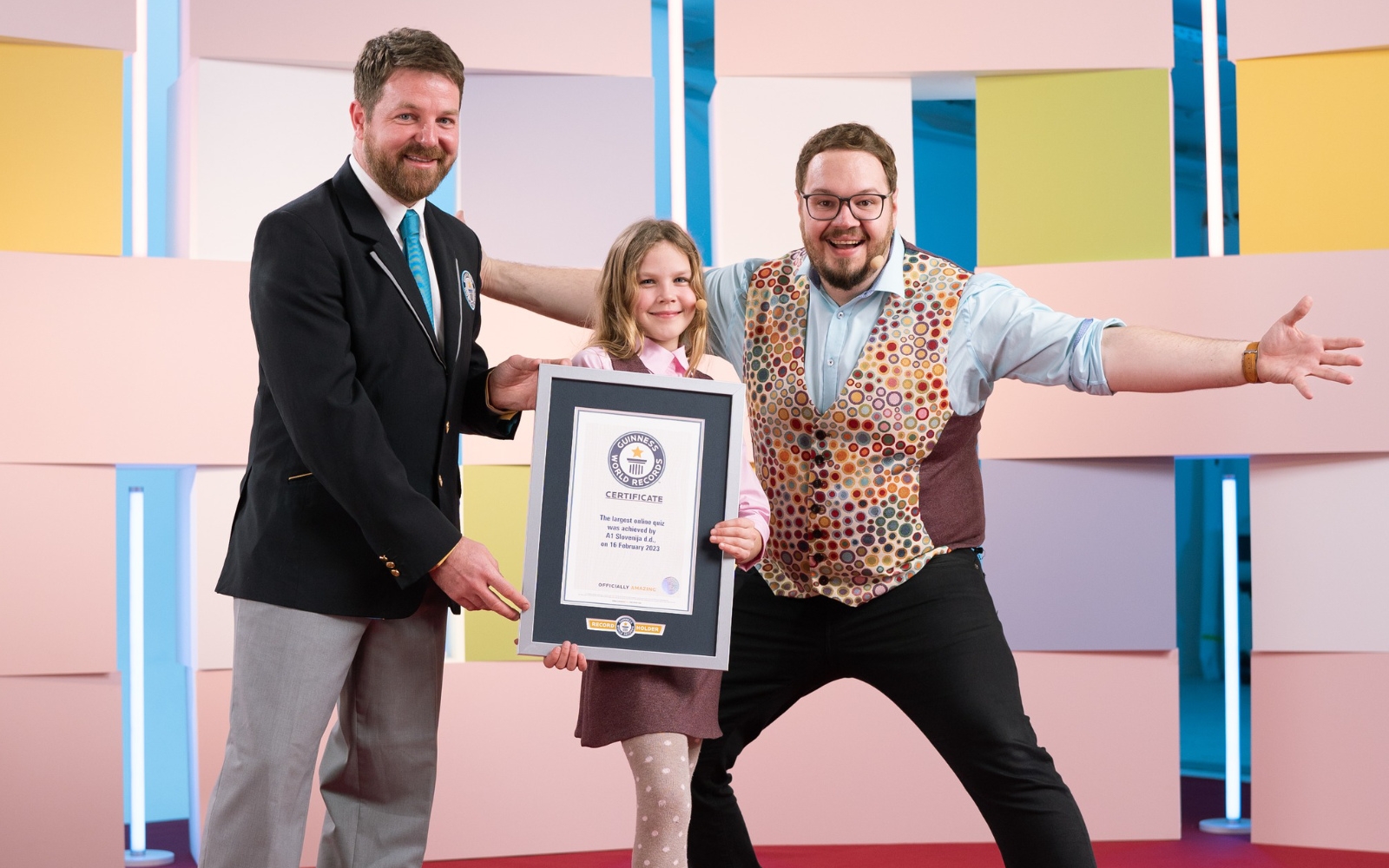 Guinnessov rekord za največji spletni kviz na svetu je dosežen v Sloveniji! Foto: arhiv A1 Slovenija