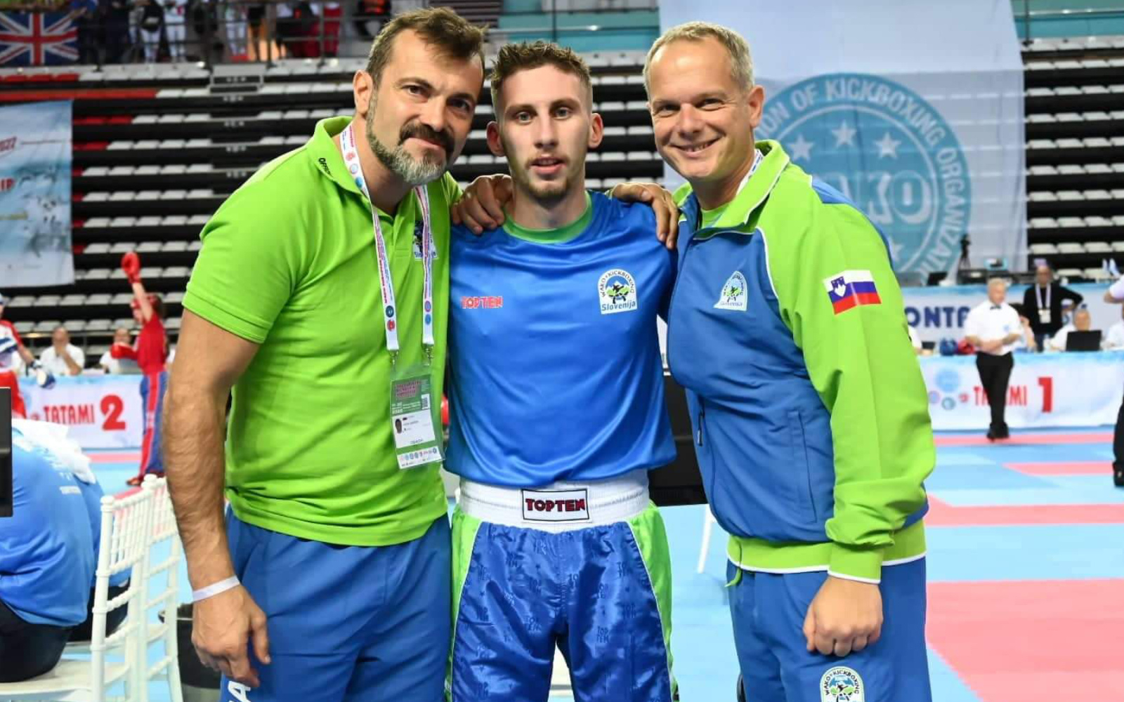 Svenov trud je poplačan, je bila prva izjava trenerja. Foto: Kickboxing zveza Slovenije