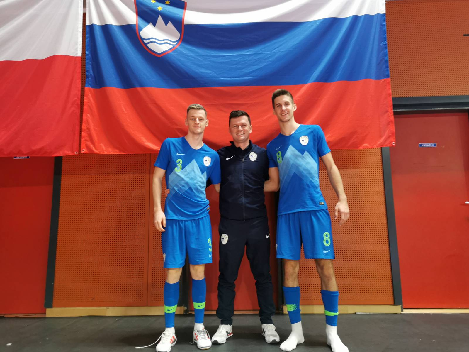 Aljaž Ruis (levo) in Matic Goznik (desno) nastopila za slovensko futsal reprezentanco do 21 let na turnirju v Franciji. Foto: arhiv kluba