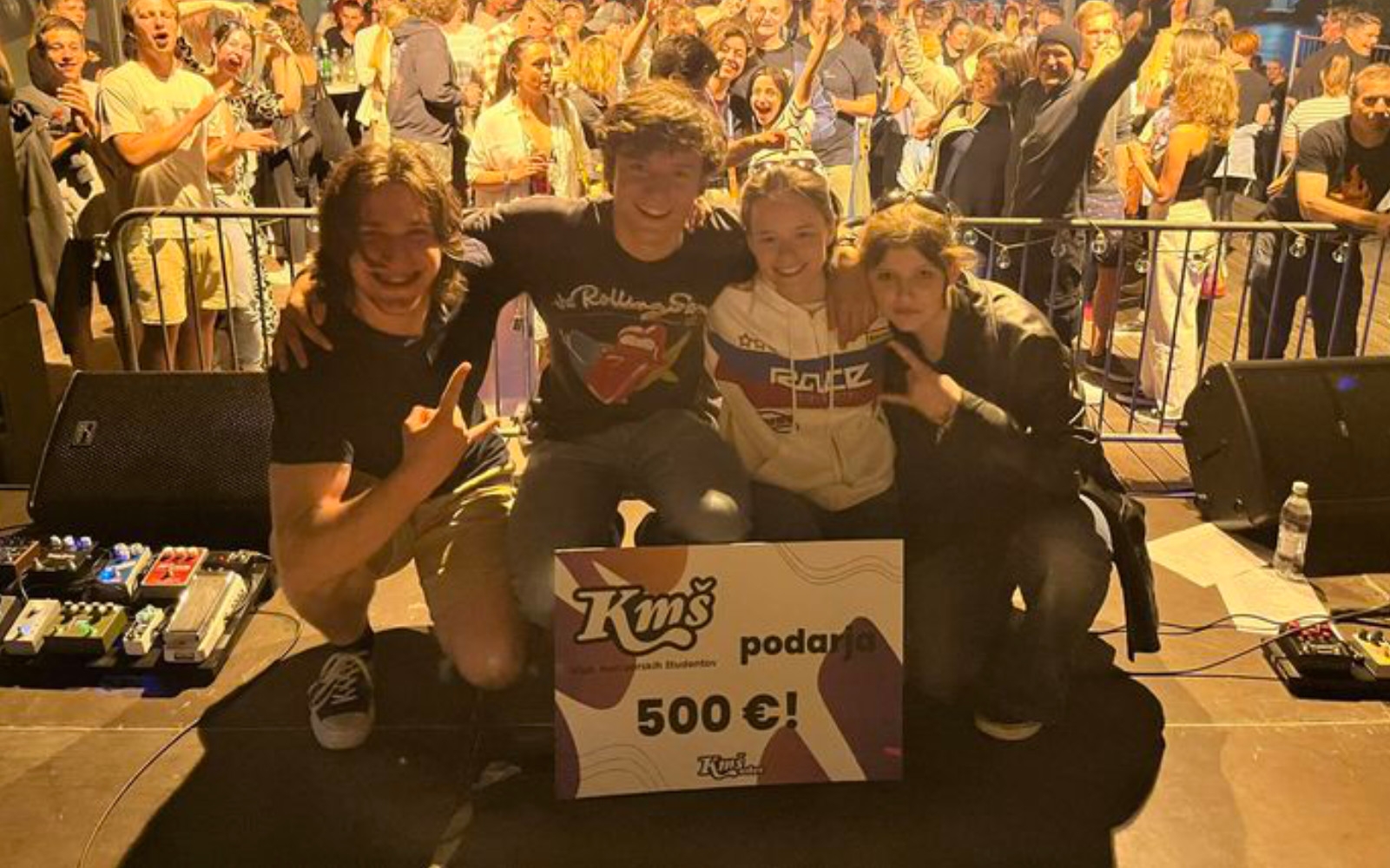 Na letošnjem festivalu Lent jih je presenetila osvojitev prve nagrade za najboljši mladi band. Foto: arhiv banda Štrom