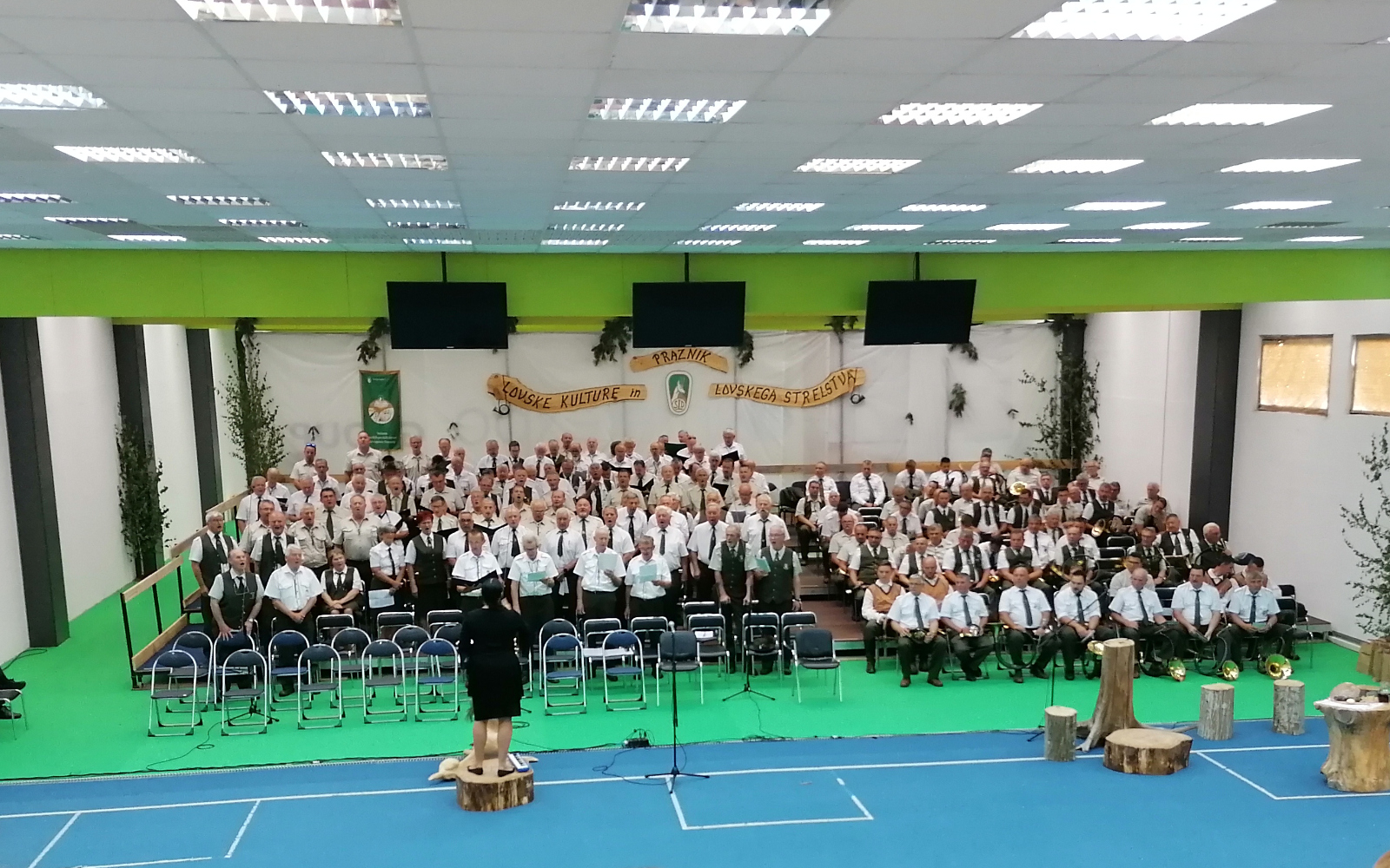Na Pragerskem se je slišal zven rogov in ubrana lovska pesem. Foto: Božidar Kunej