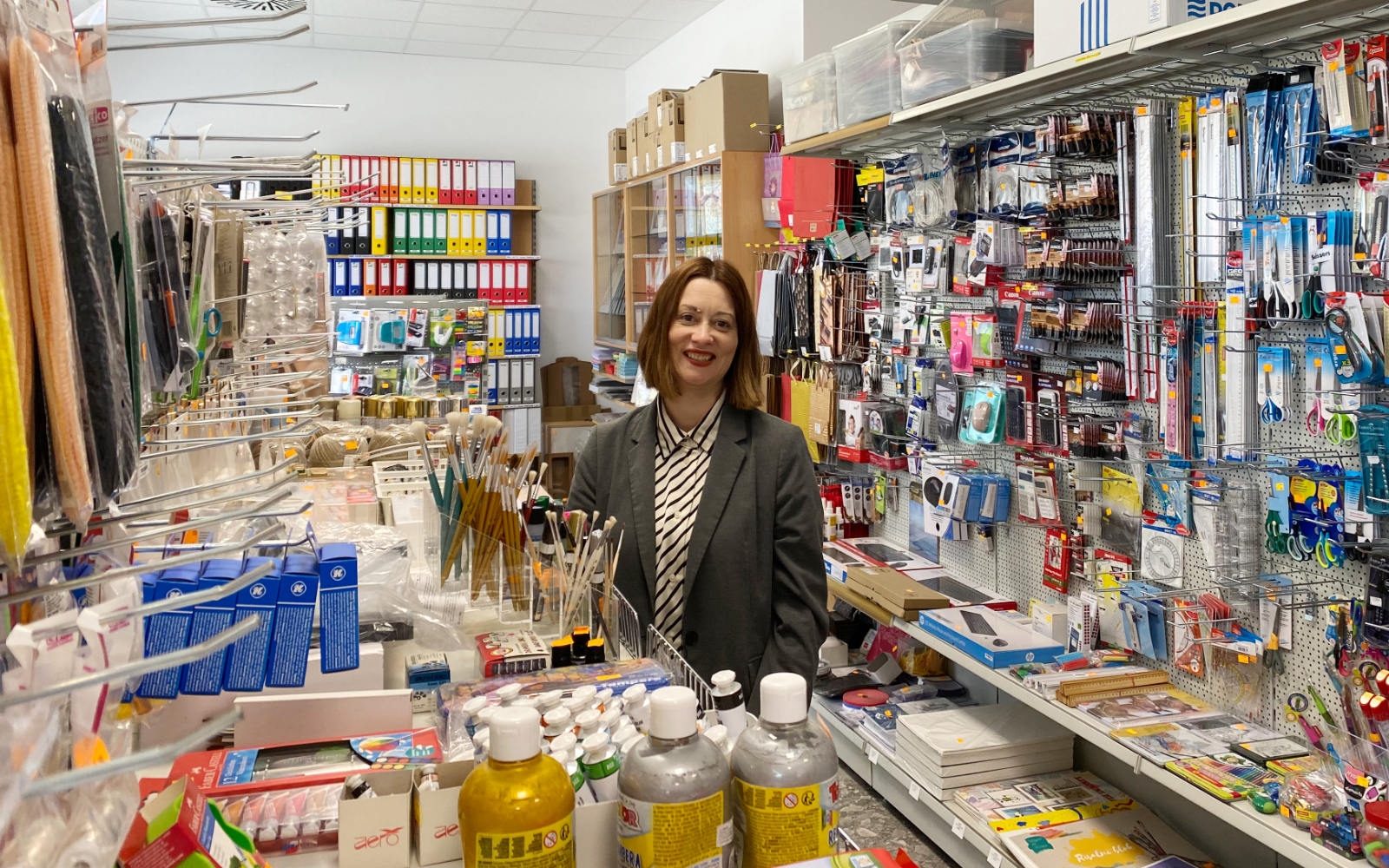 »Ponudbo smo nekoliko razširili, na določene oddelke smo dodali po kar nekaj novih artiklov." Foto: Barbara Ribič