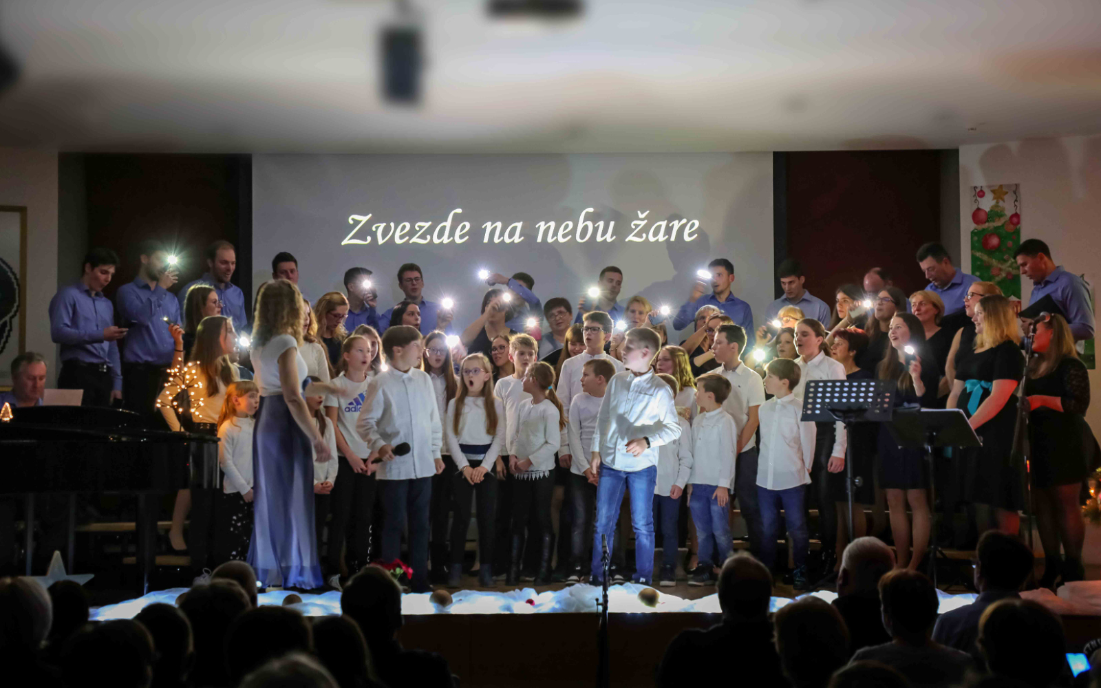 Iskrena srca pevk in pevcev ter glasovi, ki pobožajo dušo so prepevali mnoge slovenske in tuje pesmi. Foto: Marjan Dvoršak