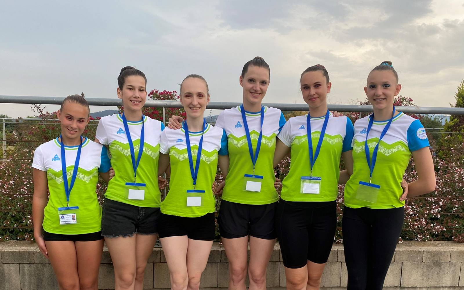 Tekmovalke: Eva Kociper, Ana Lorbek, Sergeja Pauman, Lana Žabčič, Manca Čuješ in Nika Vezovnik. Foto: arhiv kluba.