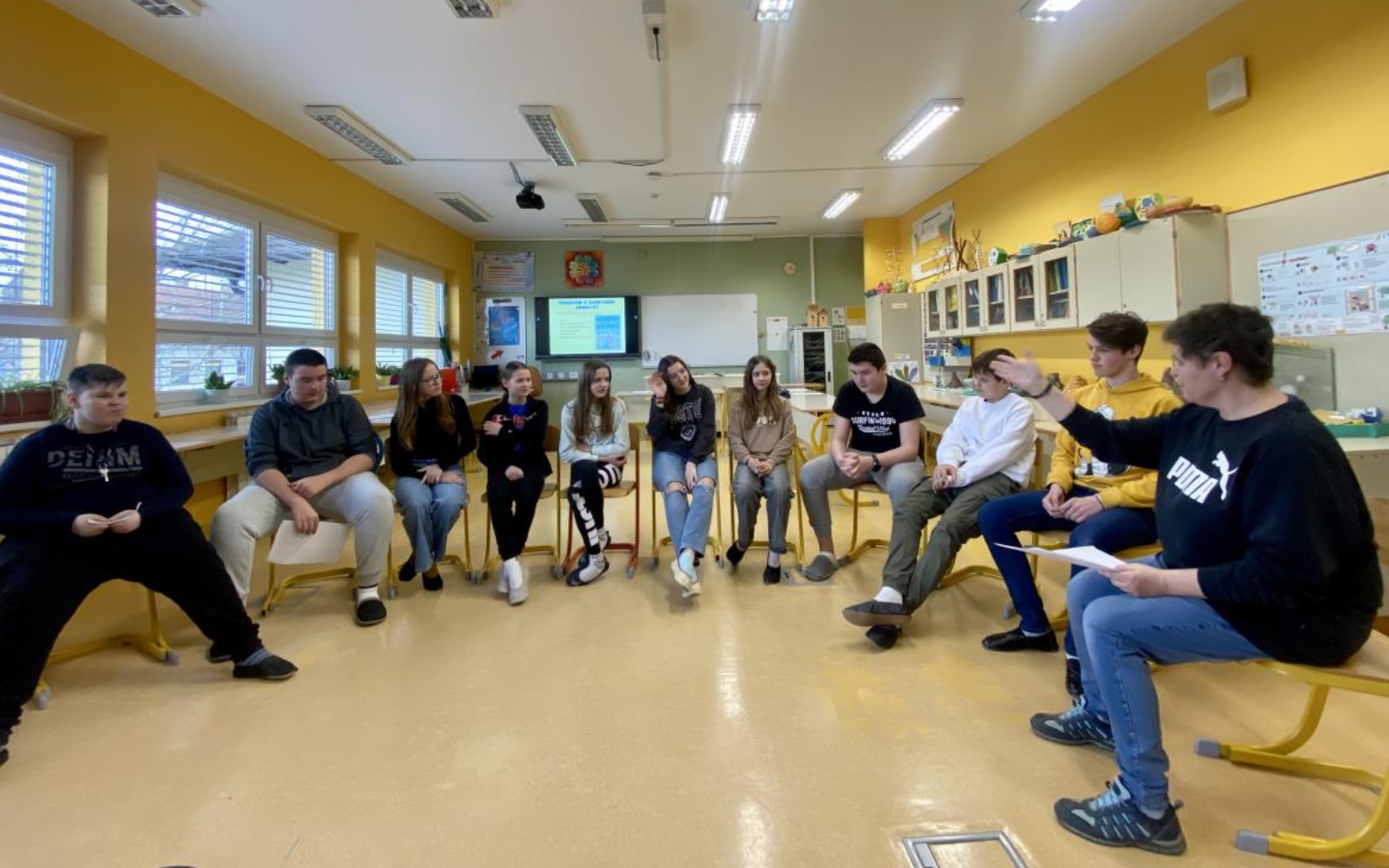 Mladi parlamentarci na trojiški devetletki so razgrnili tematiko duševnega zdravja. Foto: arhiv Občine