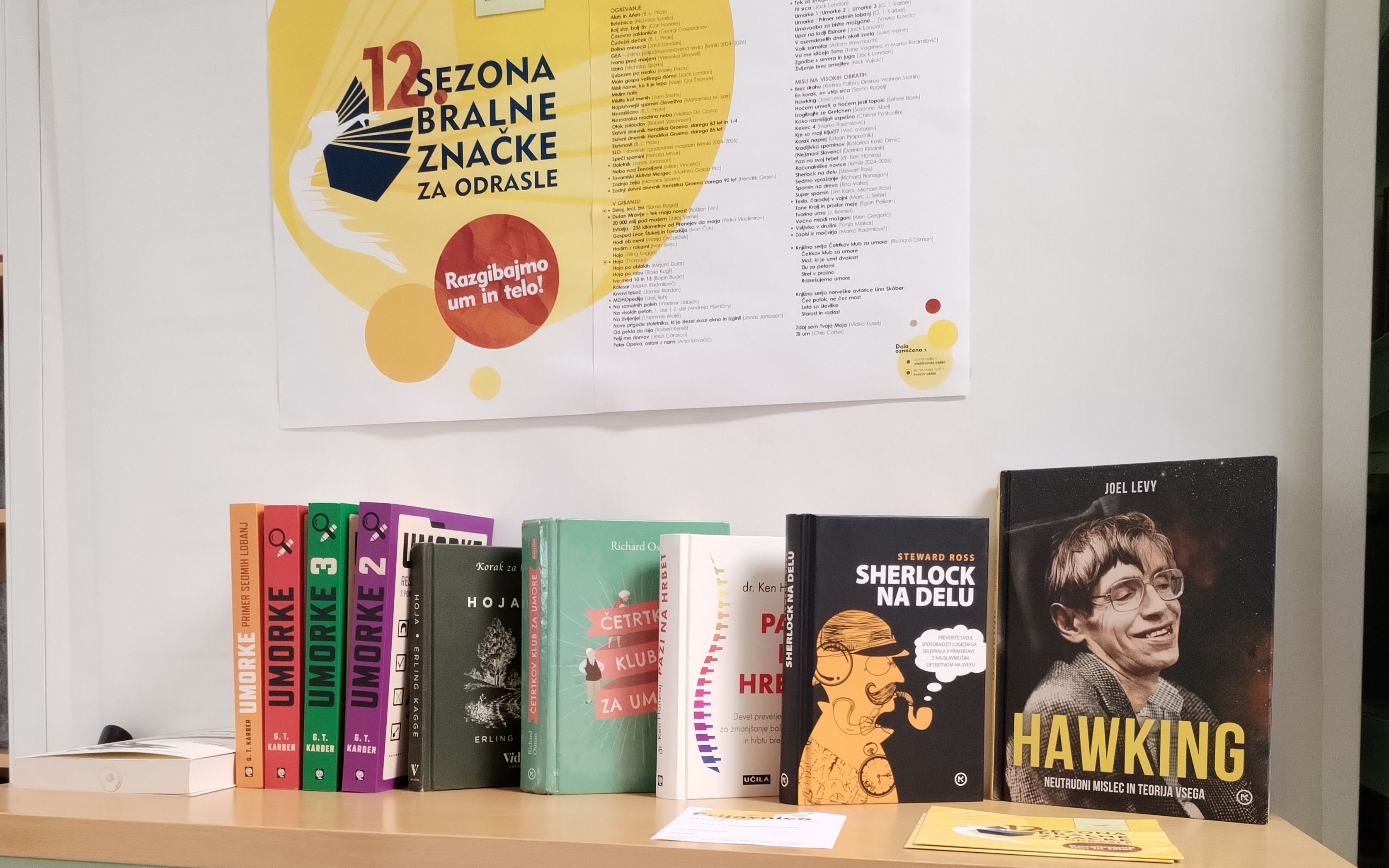 Razgibajmo se z Bralno značko za odrasle!