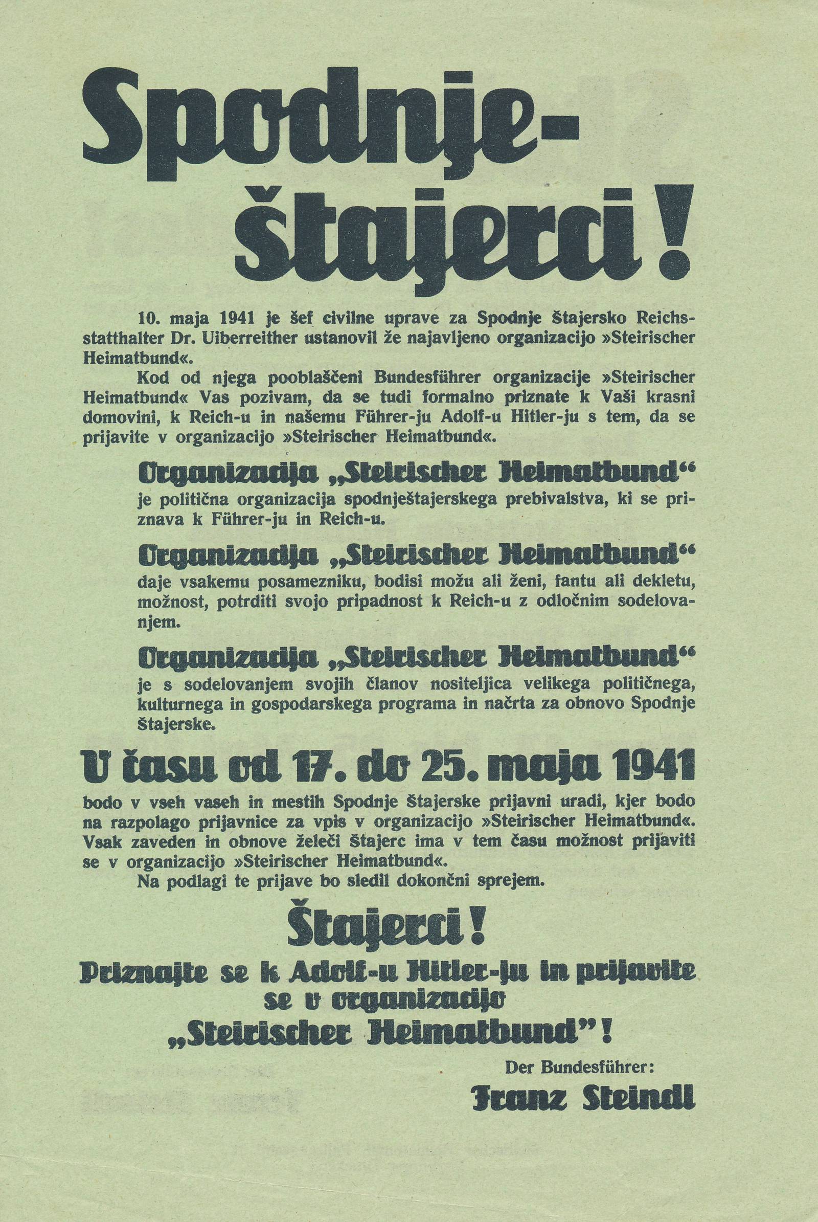 Plakat ŠDZ